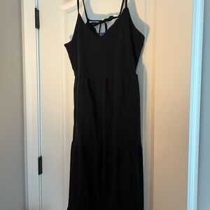 Old Navy Black Midi Dress
